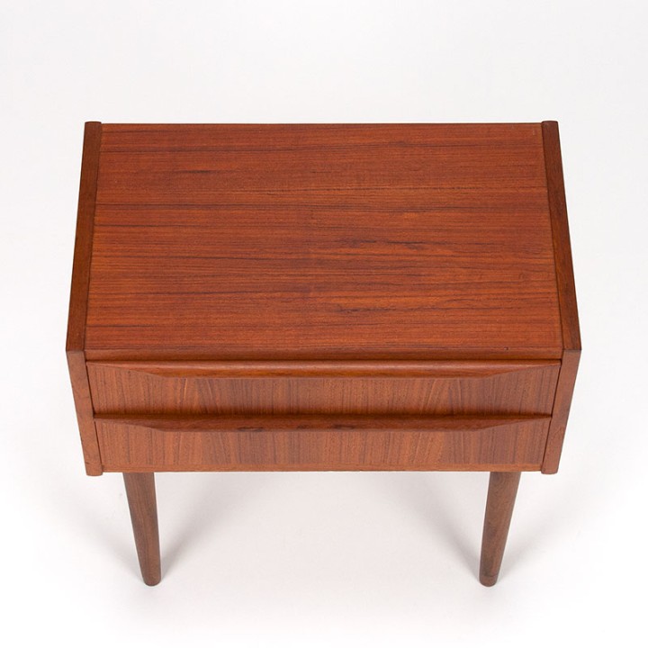 Danish Modern vintage small chest of drawers in teak