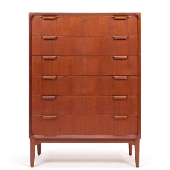 Large Mid-Century Modern Danish Vintage Chest of Drawers