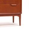Groot model Mid-Century Moderne Deense vintage ladekast
