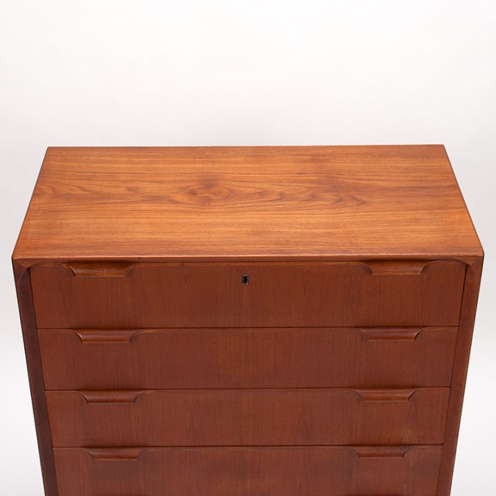 Large Mid-Century Modern Danish Vintage Chest of Drawers