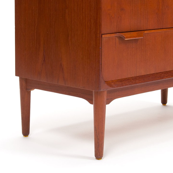 Groot model Mid-Century Moderne Deense vintage ladekast