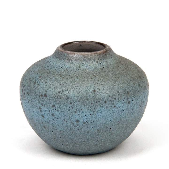 Miniatuur vaasje van Ravelli grijs/ blauwe tint