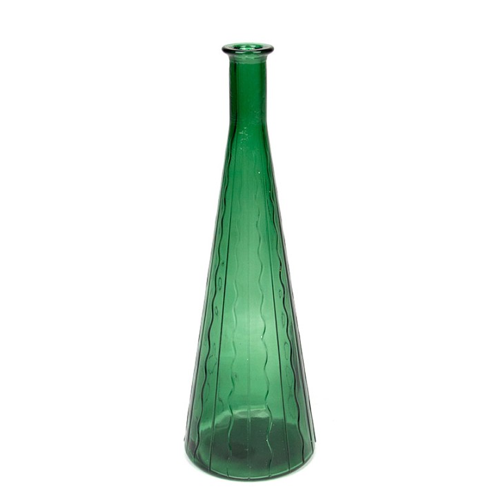 Helder groen glazen vintage karaf