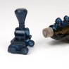 Blue glass vintage Avon steam train/locomotive