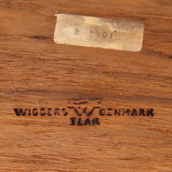 Wiggers Denmark vintage condiment set in teak