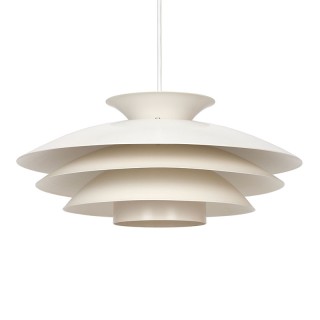 Danish Mid-Century metal vintage pendant lamp