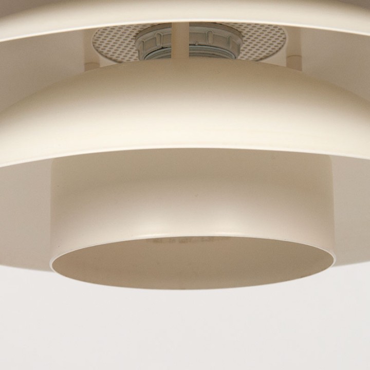 Danish Mid-Century metal vintage pendant lamp