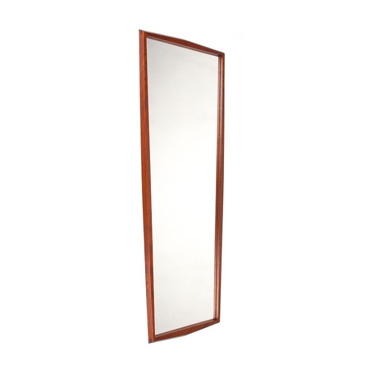 Jansen Spejle Danish vintage design mirror in teak