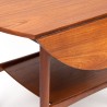 Teakhouten Mid-Century Deense salon/ bijzet klapoor-tafel