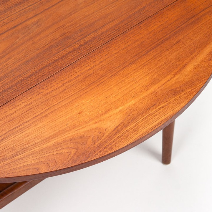 Mid-Century Danish teak coffee/side drop leaf table