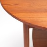 Teakhouten Mid-Century Deense salon/ bijzet klapoor-tafel