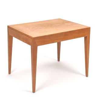 Severin Hansen oak vintage side table with drawer