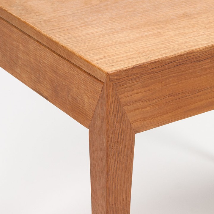 Severin Hansen oak vintage side table with drawer