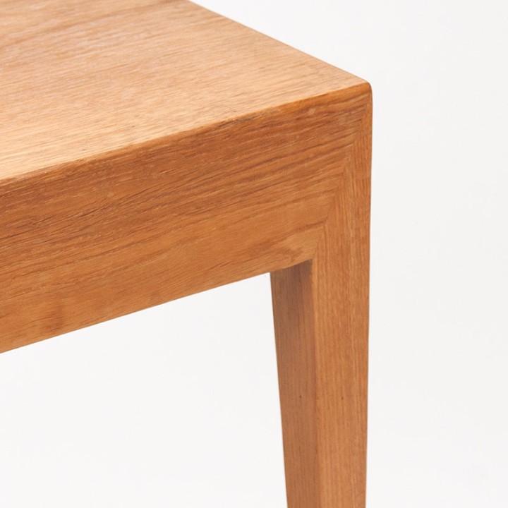 Severin Hansen eiken vintage bijzettafel met lade