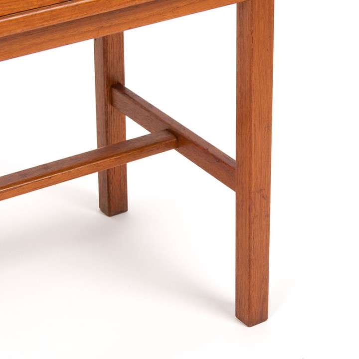 Mid-Century vintage kastje met 3 lades in teak en eiken