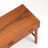 Mid-Century vintage kastje met 3 lades in teak en eiken