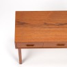 Mid-Century vintage kastje met 3 lades in teak en eiken