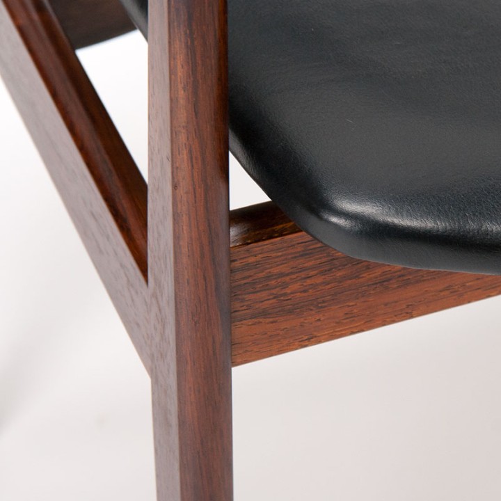 Godtfred H. Petersen Mid-Century Palissander bureaustoel