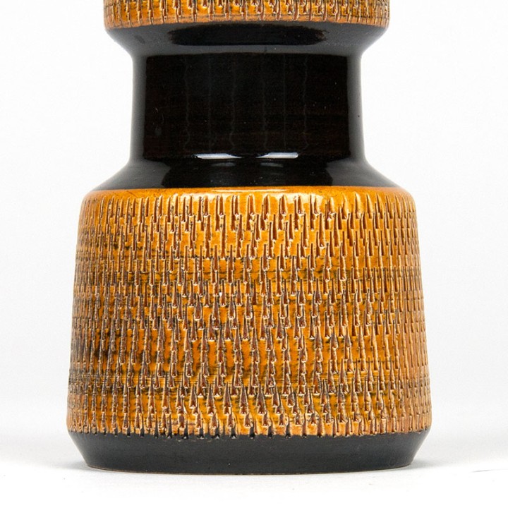 Bay Keramik Mid-Century vase in yellow/brown hue