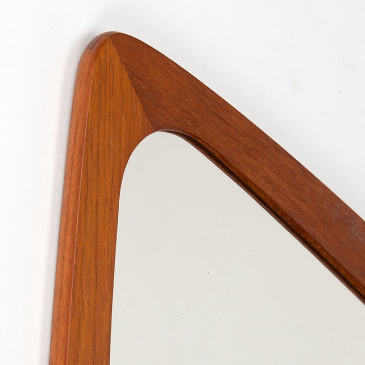 Mid-Century Deense vintage spiegel in organisch design