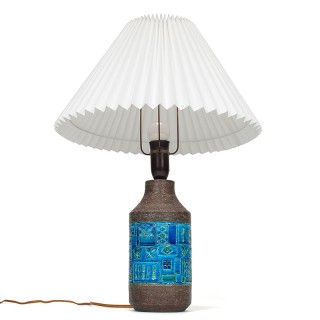 Bitossi Rimini Blu Mid-Century table lamp designed by Aldo Londi