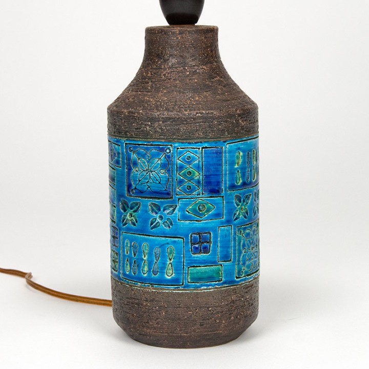 Bitossi Rimini Blu Mid-Century tafellamp ontwerp Aldo Londi