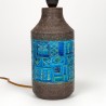 Bitossi Rimini Blu Mid-Century table lamp designed by Aldo Londi