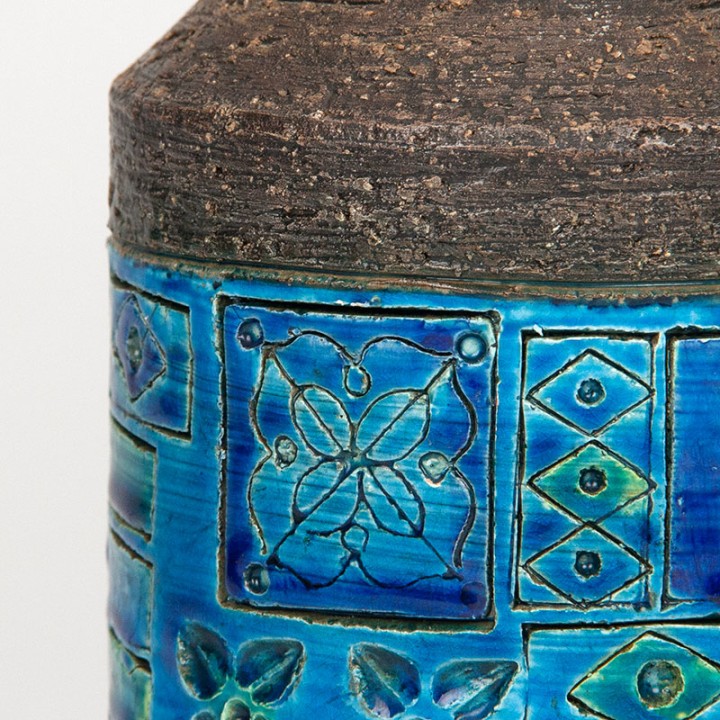 Bitossi Rimini Blu Mid-Century table lamp designed by Aldo Londi