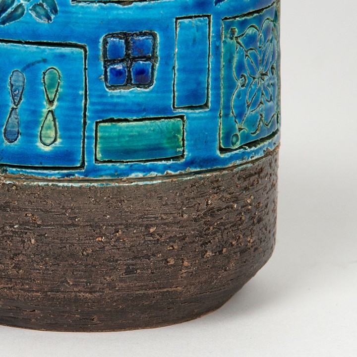 Bitossi Rimini Blu Mid-Century table lamp designed by Aldo Londi