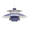 Lila/ paarse PH 5 ontwerp Poul Henningsen voor Louis Poulsen