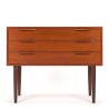 Danish vintage chest of drawers with organic details in teak