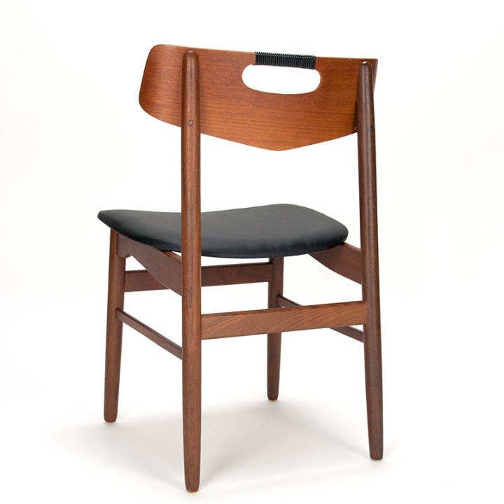 1950s Danish vintage dining table chair