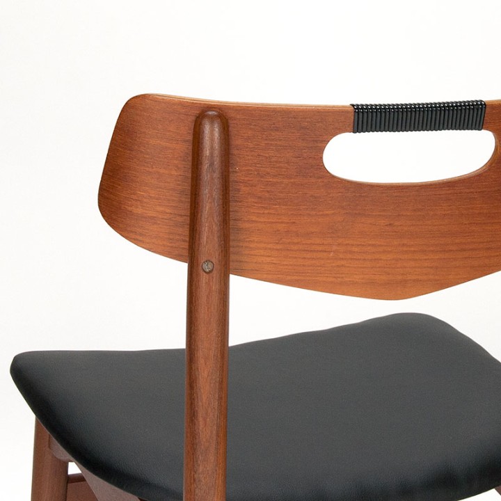 Jaren vijftig Deense vintage eettafel stoel