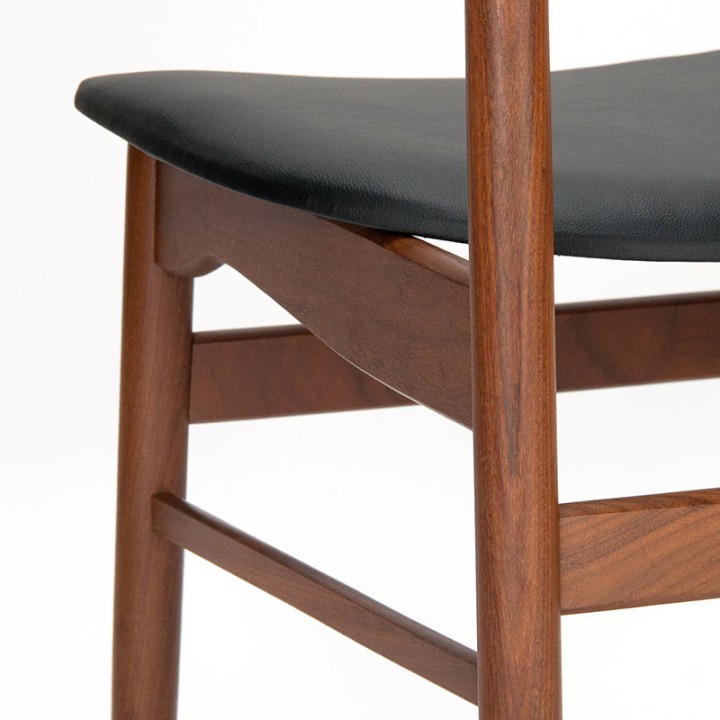 Jaren vijftig Deense vintage eettafel stoel