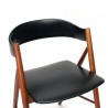 Danish vintage chair with round backrest