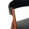 Danish vintage chair with round backrest