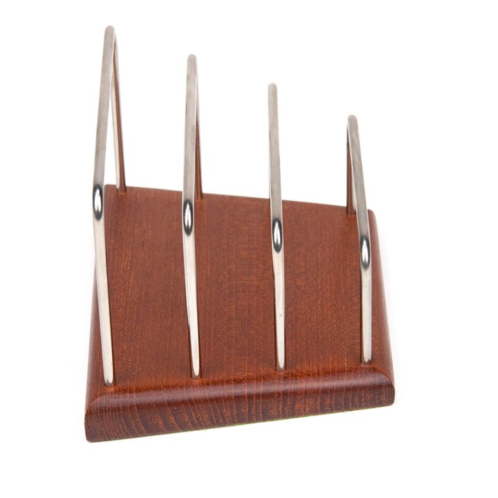 Teakhouten Deense vintage brievenstandaard