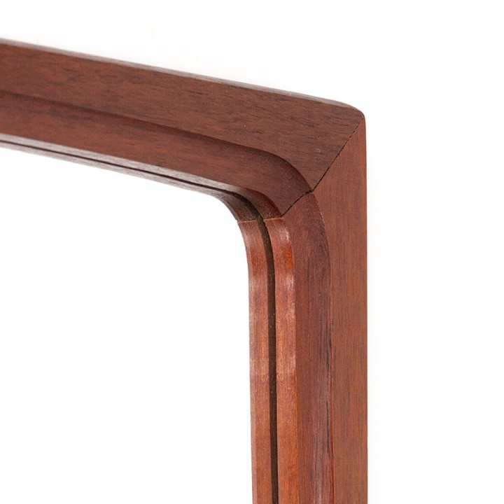 Vintage Mid-Century Deense teakhouten spiegel uit 1960-1969