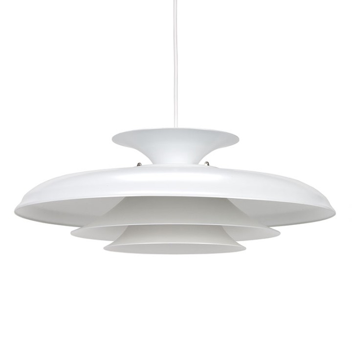 White model vintage Danish pendant lamp