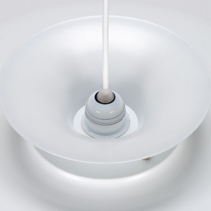 White model vintage Danish pendant lamp