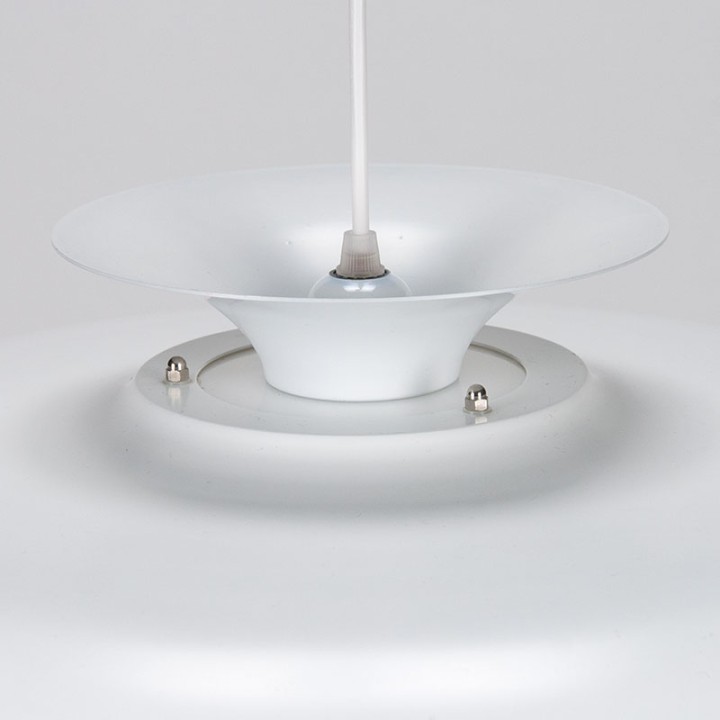 White model vintage Danish pendant lamp