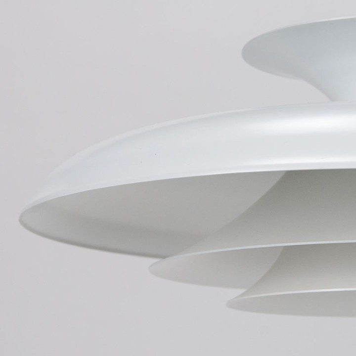 Wit model vintage Deense hanglamp