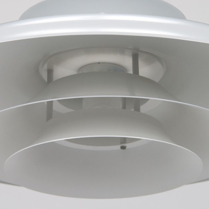 Wit model vintage Deense hanglamp