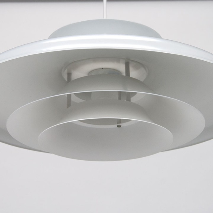 Wit model vintage Deense hanglamp