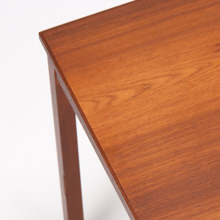Small Danish square coffee table in teak