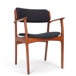 Model 50 vintage Deense stoel in teak ontwerp Erik Buck