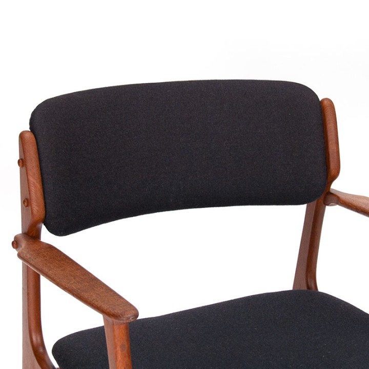 Model 50 vintage Danish chair in teak design by Erik Buck