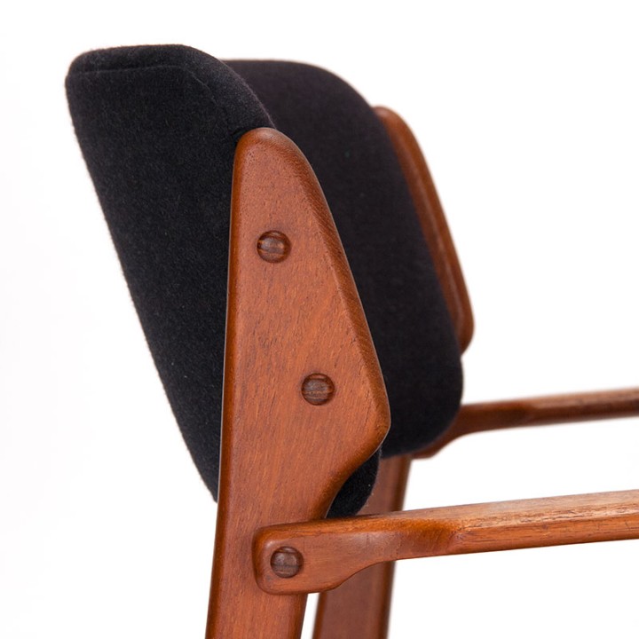 Model 50 vintage Danish chair in teak design by Erik Buck