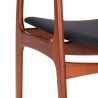 Model 50 vintage Danish chair in teak design by Erik Buck
