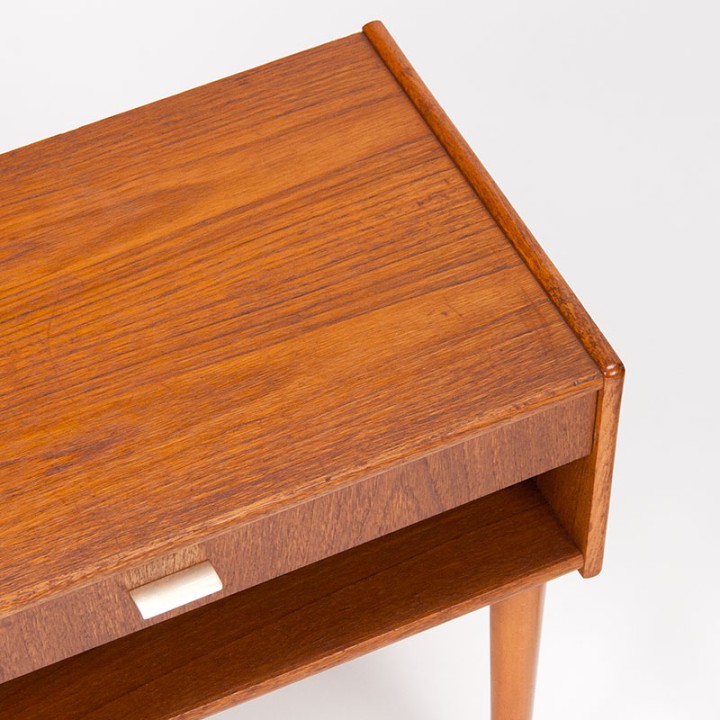 Set of 2 Mid-Century vintage teak bedside tables